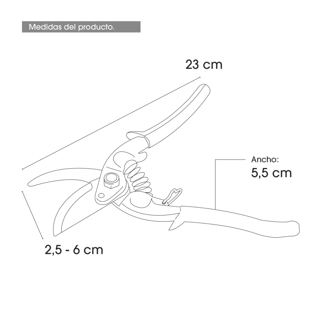 Tijera De Poda Corte Profesional Acero Mango Antideslizante Tijera De Poda Corte Profesional Acero Mango Antideslizante
