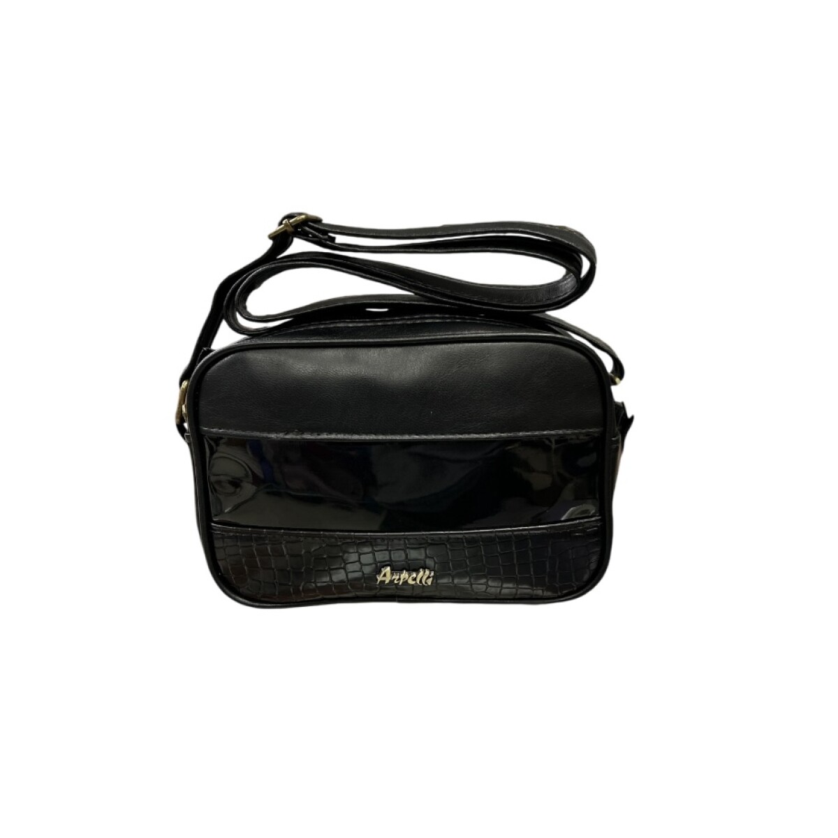 Cartera Marina - Negro con charol 