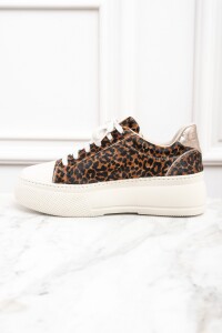 Zapatilla Animal Print Marrón