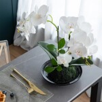 ORQUIDEA DOBLE ARTIFICIAL C/BASE 32x15x34CM DORADO ORQUIDEA DOBLE ARTIFICIAL C/BASE 32x15x34CM DORADO