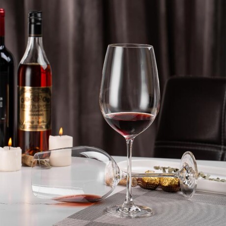 Juego De 6 Copas Cristal Bordeaux Edelita 750ml Juego De 6 Copas Cristal Bordeaux Edelita 750ml