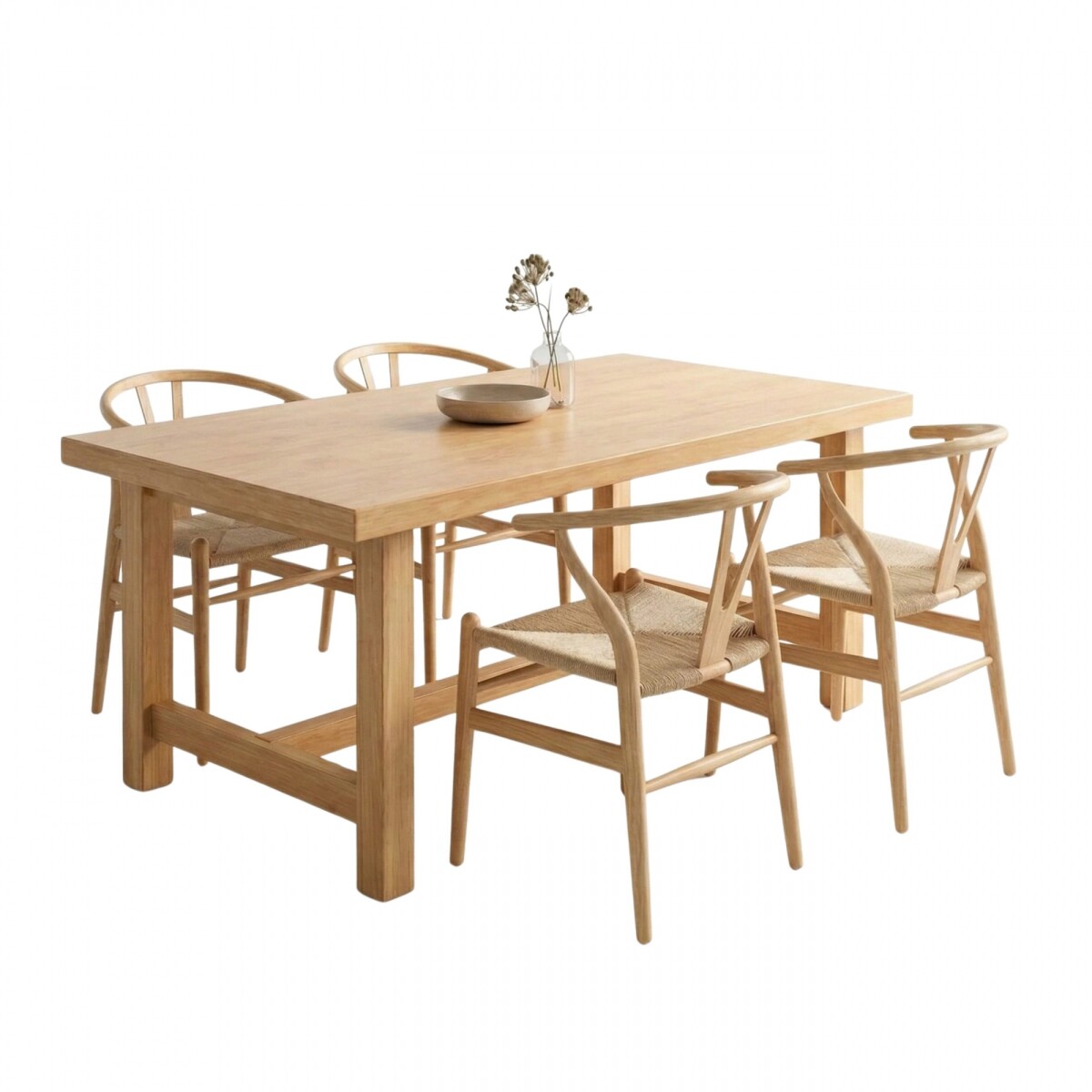 Juego De Comedor 4 Sillas - Wishbone Toronto - Origen 