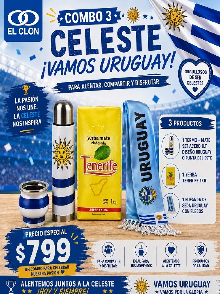 Combo Celeste Nº3 