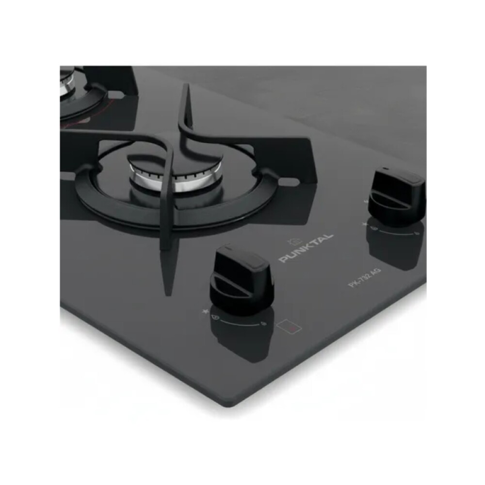 ANAFE A GAS-2 HORNALLAS-PARRILLA HIERRO FUNDIDO-ENC.-ELCT.-KIT GAS acero inoxidable