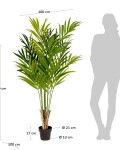 Planta artificial Palmera de bambú con maceta negro 170 cm Planta artificial Palmera de bambú con maceta negro 170 cm