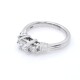 Anillo platino 950 y brillantes tallado princesa Anillo platino 950 y brillantes tallado princesa