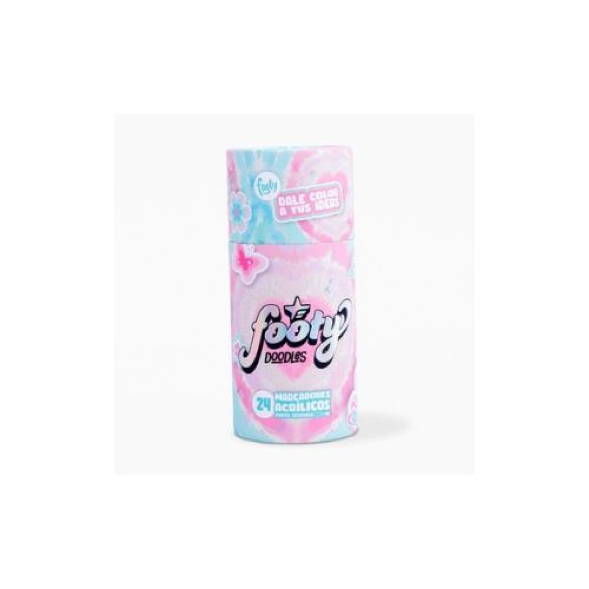 Marcadores Acrilico Footy Diseño Rosa x 24 - Marcadores Acrilico Footy Diseño Rosa X 24 