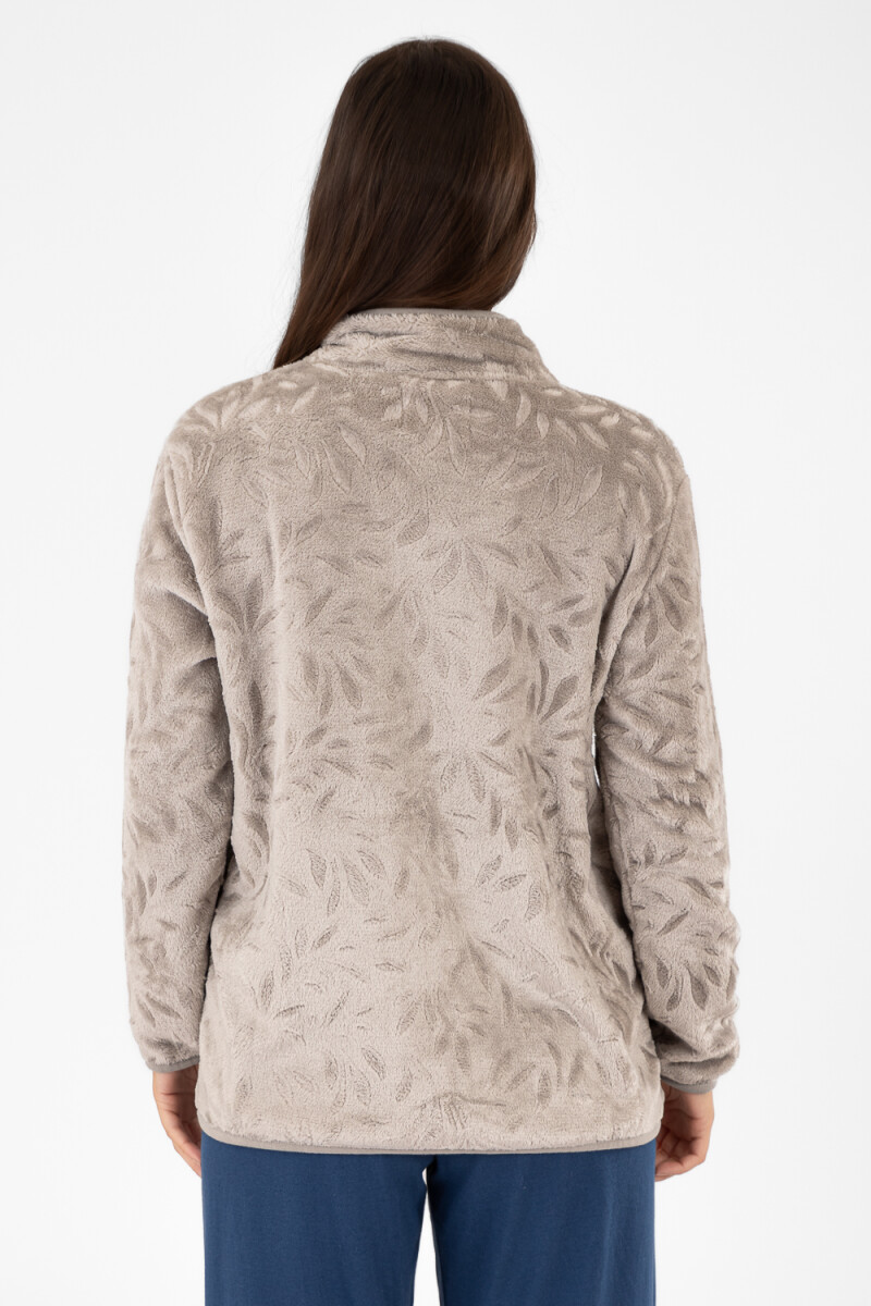 Campera textura Gris