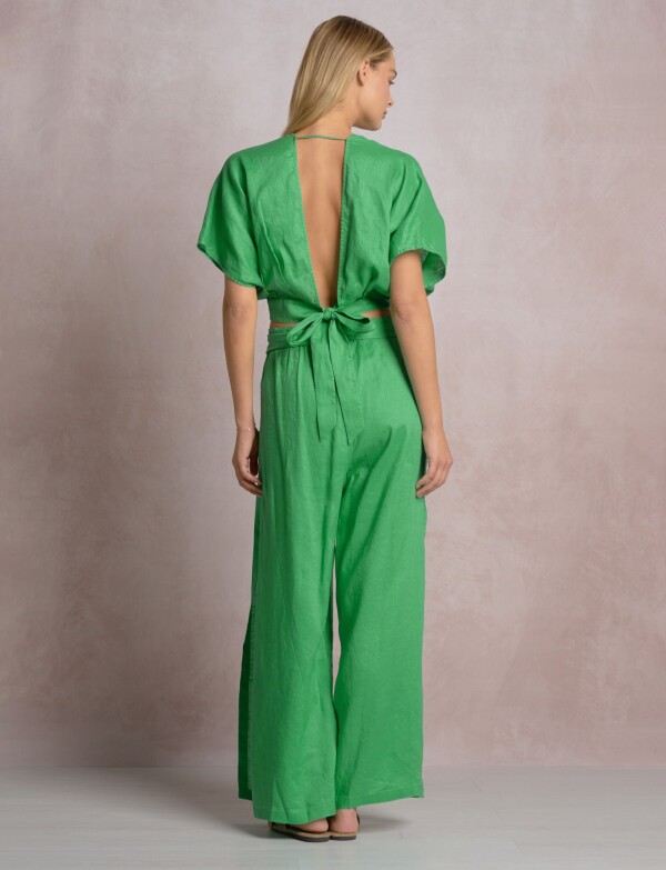 Top Lino Lazo VERDE