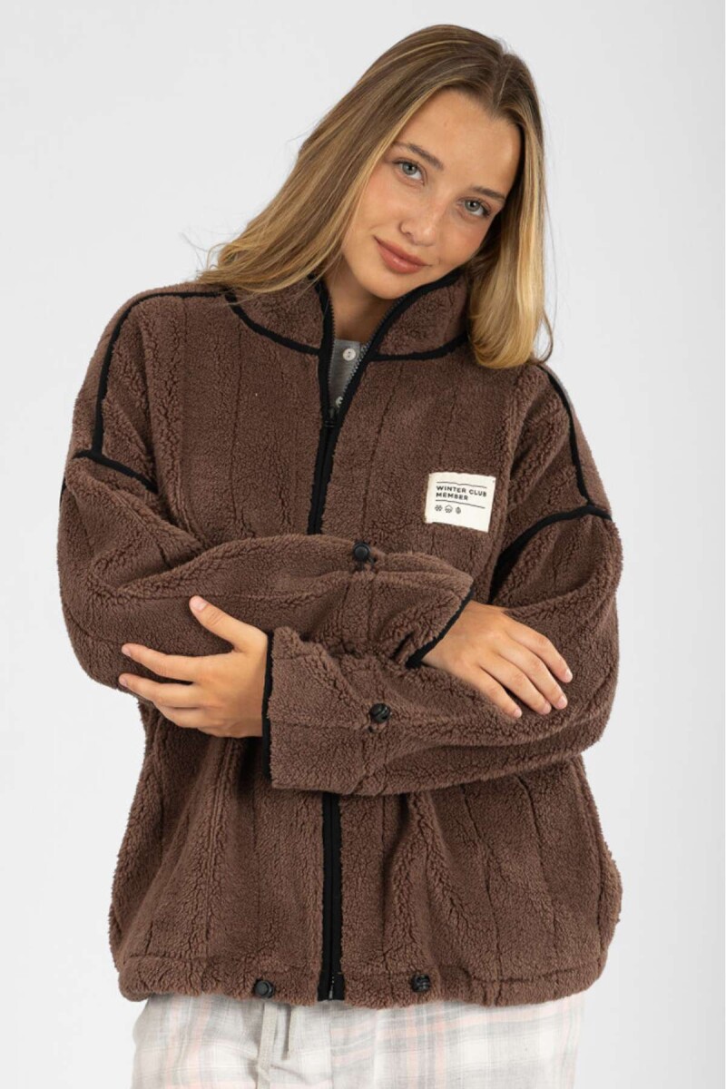 Sport sherpa jacket - Marron 