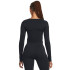UA Vanish Seamless LS-GRN BLK-001