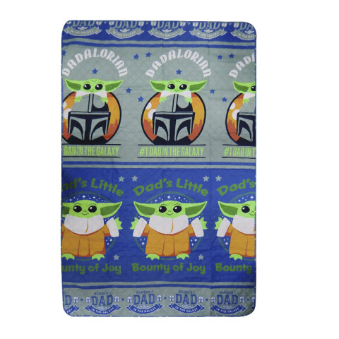 Colcha Infantil Baby Yoda 1 Plaza 100% Microfibra U