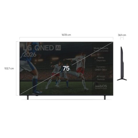 TV LG 75" Qned 4K 75QNED73ASC TV LG 75" Qned 4K 75QNED73ASC