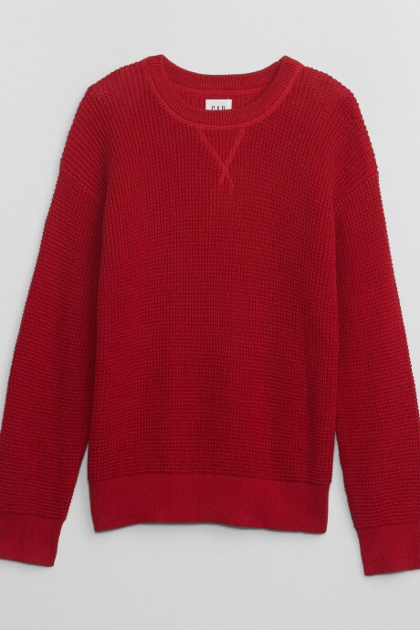 Buzo Waffle Niño Heather Grey