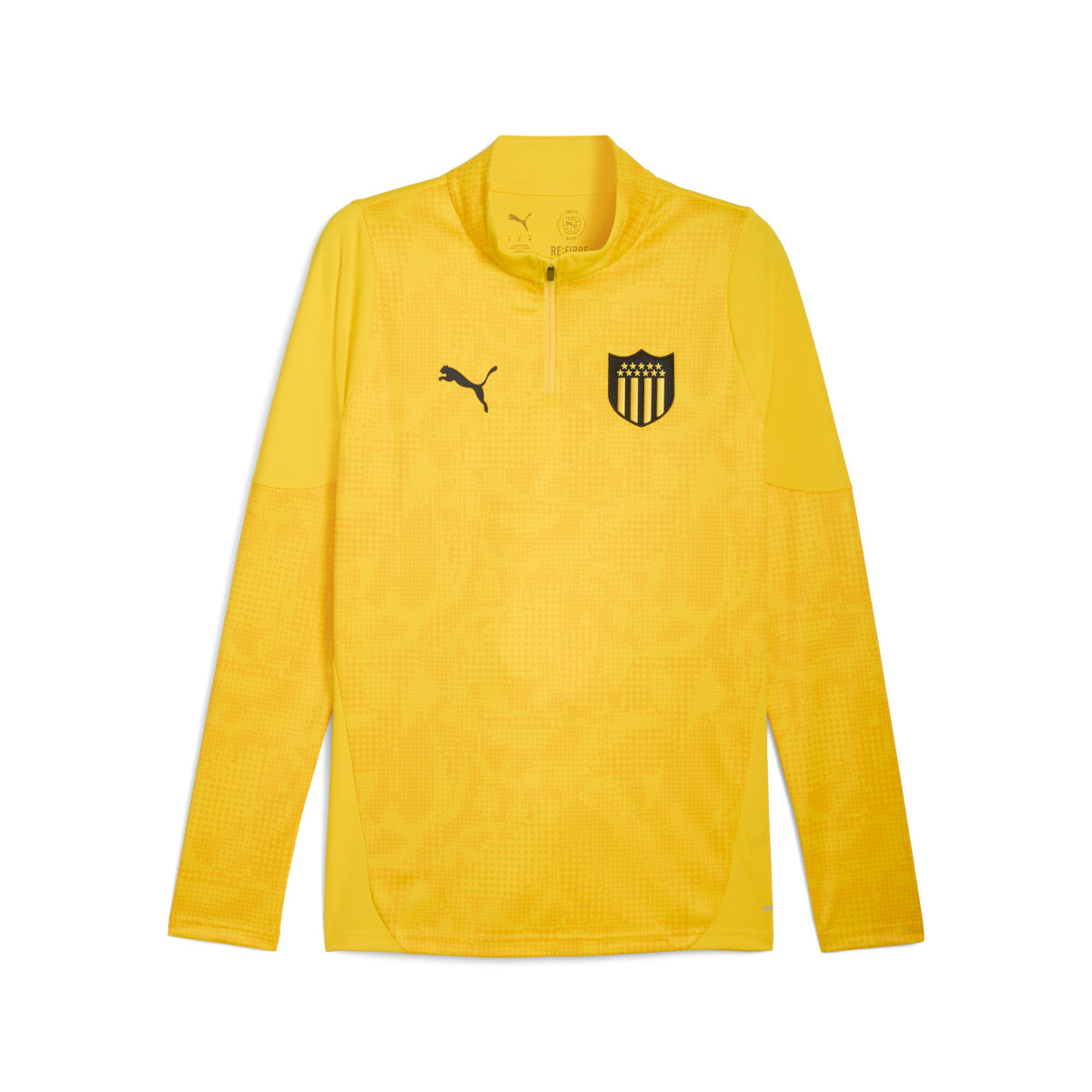 Buzos Puma Peñarol Train.1/4 Zip Masculino - Amarillo 