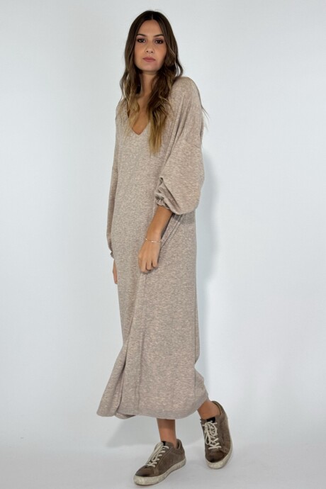 VESTIDO EVANS Tostado