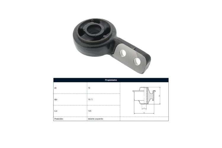 Soporte Parilla Del BMW 320I (E36)/325I (E36)/316I (E36)/318Tds (E36)/318I (E36)/323I (E36) 90-00 Izq Soporte Parilla Del BMW 320I (E36)/325I (E36)/316I (E36)/318Tds (E36)/318I (E36)/323I (E36) 90-00 Izq