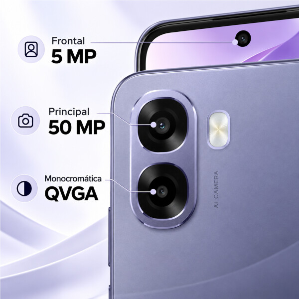 Oppo A6k 8(4+4)gb 256gb 4g + Regalo PK OPPO A6K 4GB 256GB VIOLETA + REGALO