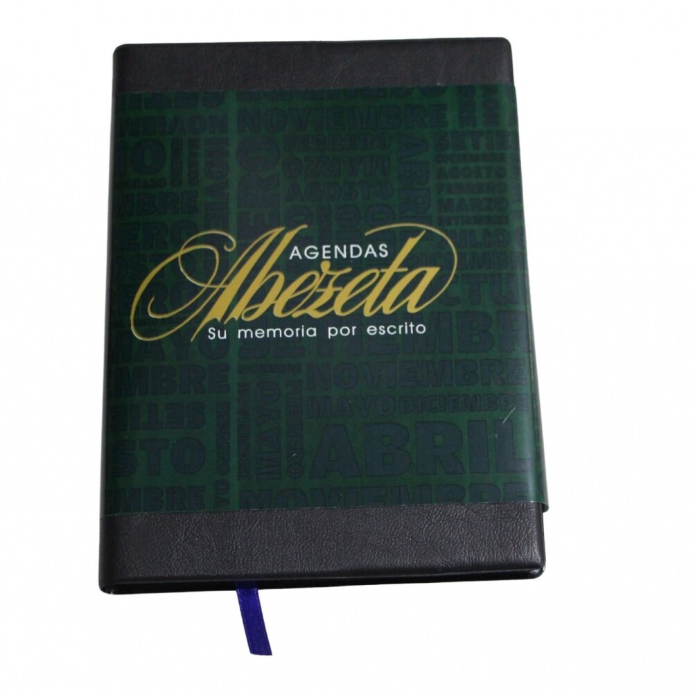 AGENDA ABEZETA 211 CLASICA MEDIUM TAPA FUNDA SEMANA A LA VISTA COLOR NEGRO