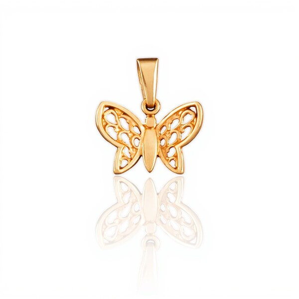 Dije Mariposa-Oro bajo-Sin piedra-CP8519 sinpiedra