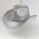 Sombrero Cowboy con Colgantes Plateado