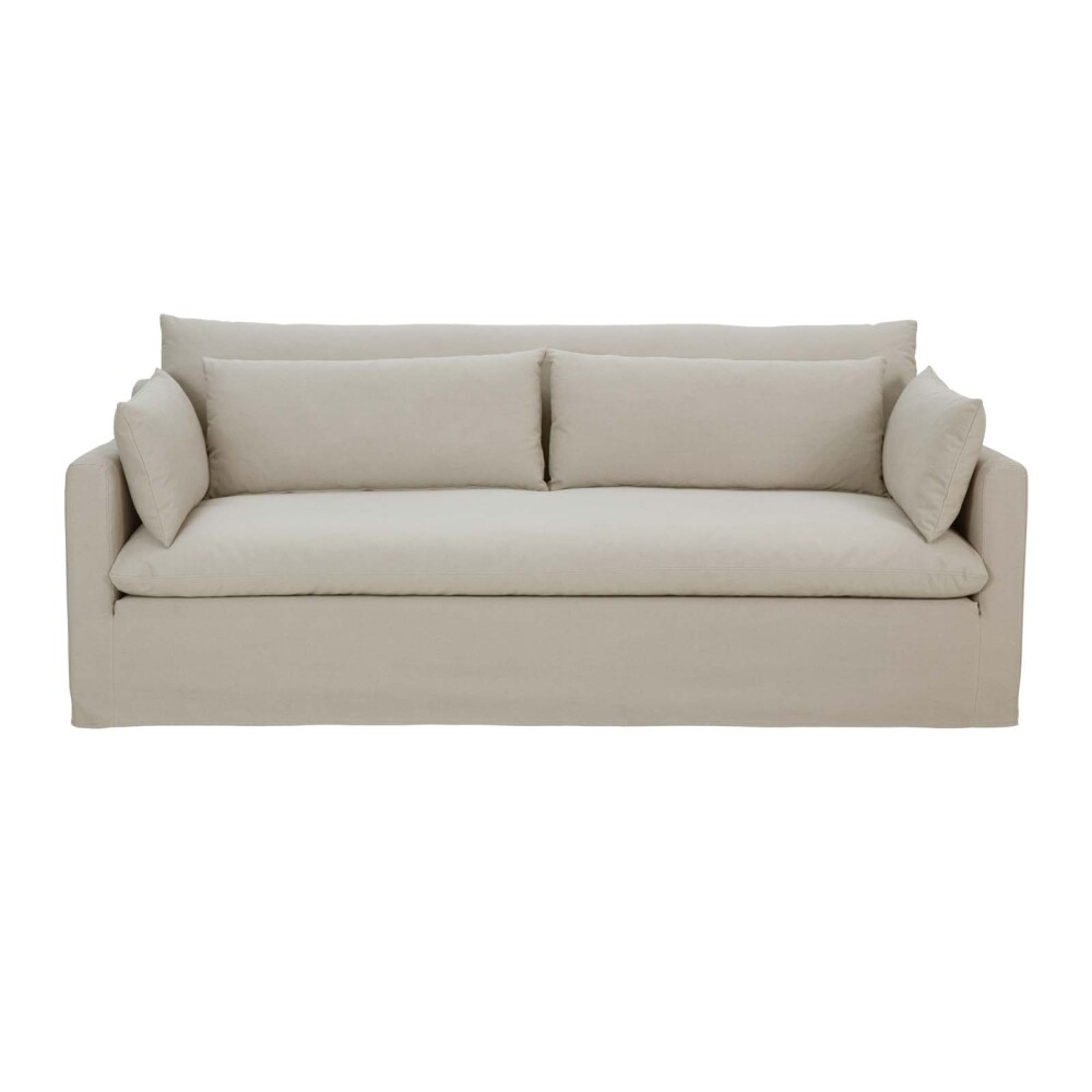 SOFÁ 3 CUERPOS TELA NATURAL-BEIGE BALI BEIGE