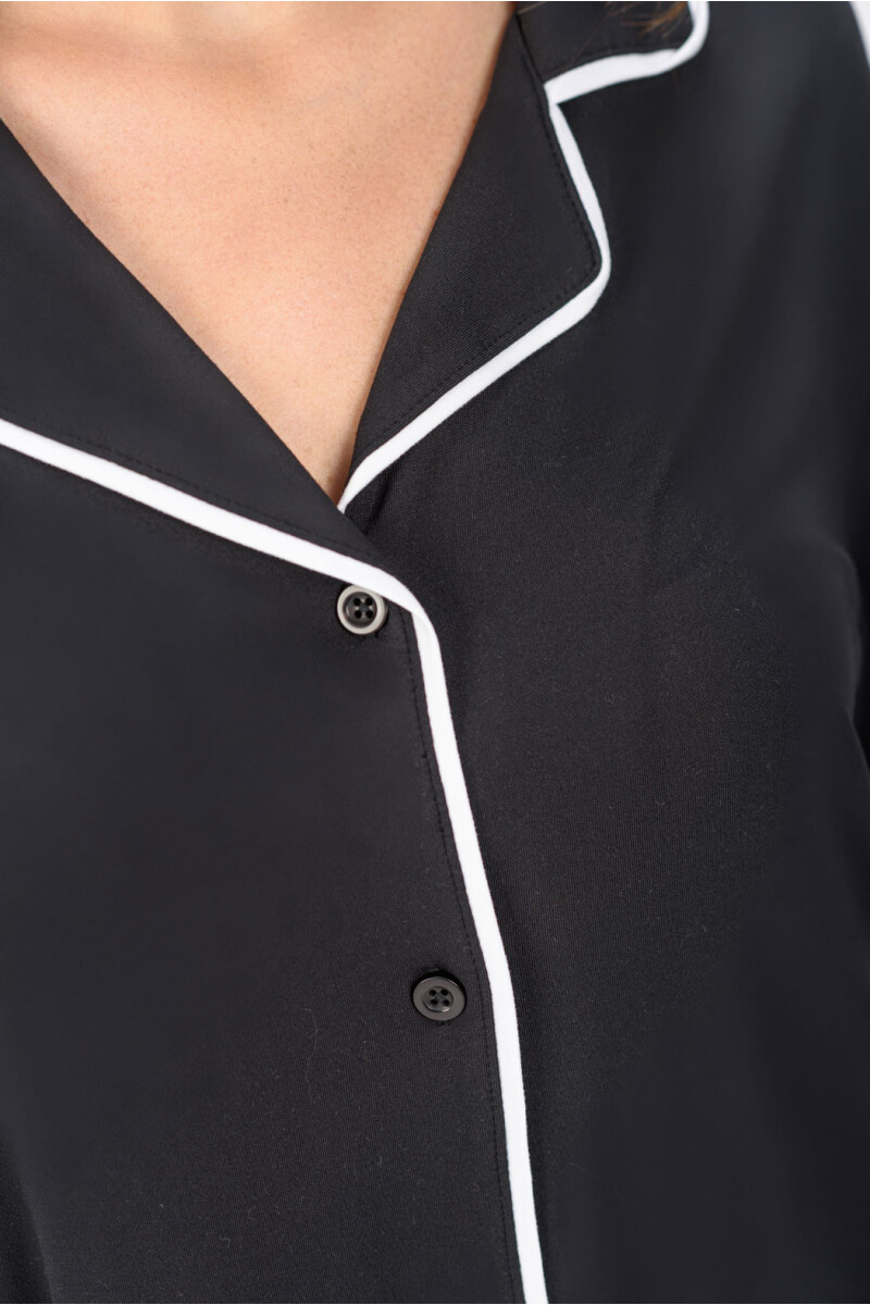 CAMISA MANGA 3/4 NEGRO