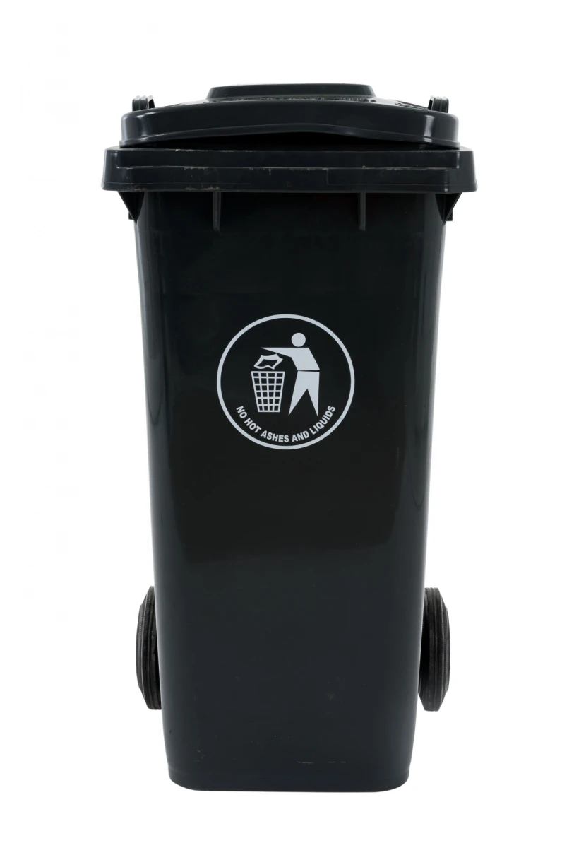 Contenedor De Residuos En Color Gris - 120 Litros 
