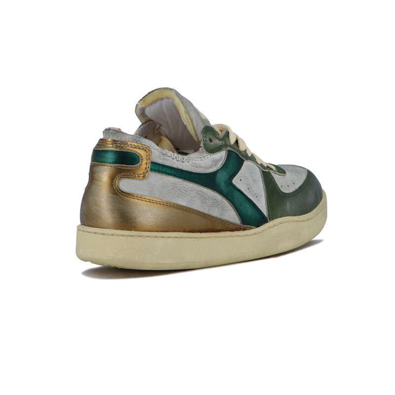 Diadora Mi Basket Row Cut Metal Pigskin Used Beige