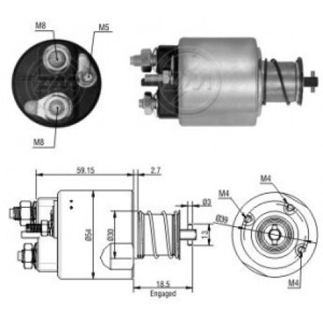 AUTOMATICO DE ARRANQUE - PEUG.206-CLIO-KANGOO VALEO 12V ZM AUTOMATICO DE ARRANQUE - PEUG.206-CLIO-KANGOO VALEO 12V ZM