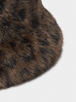 Sombrero Bucket Efecto Pelo Estampado Animal multicolor