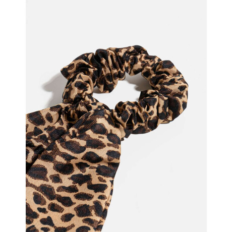 Scrunchie Con Lazo De Animal Print Estampado Animal Print