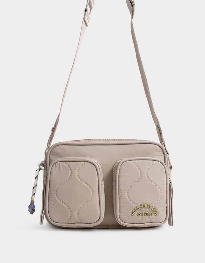 Bandoleras Puffy Bandolera Doble Bolsillo - Marron Beige