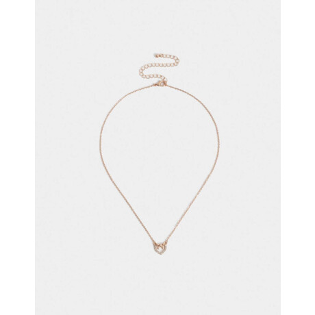 Cadena Corta Con Dije Bañada En Oro Rosa Dorado