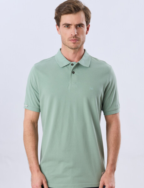 REMERA POLO LISA PIQUÉ Verde Claro