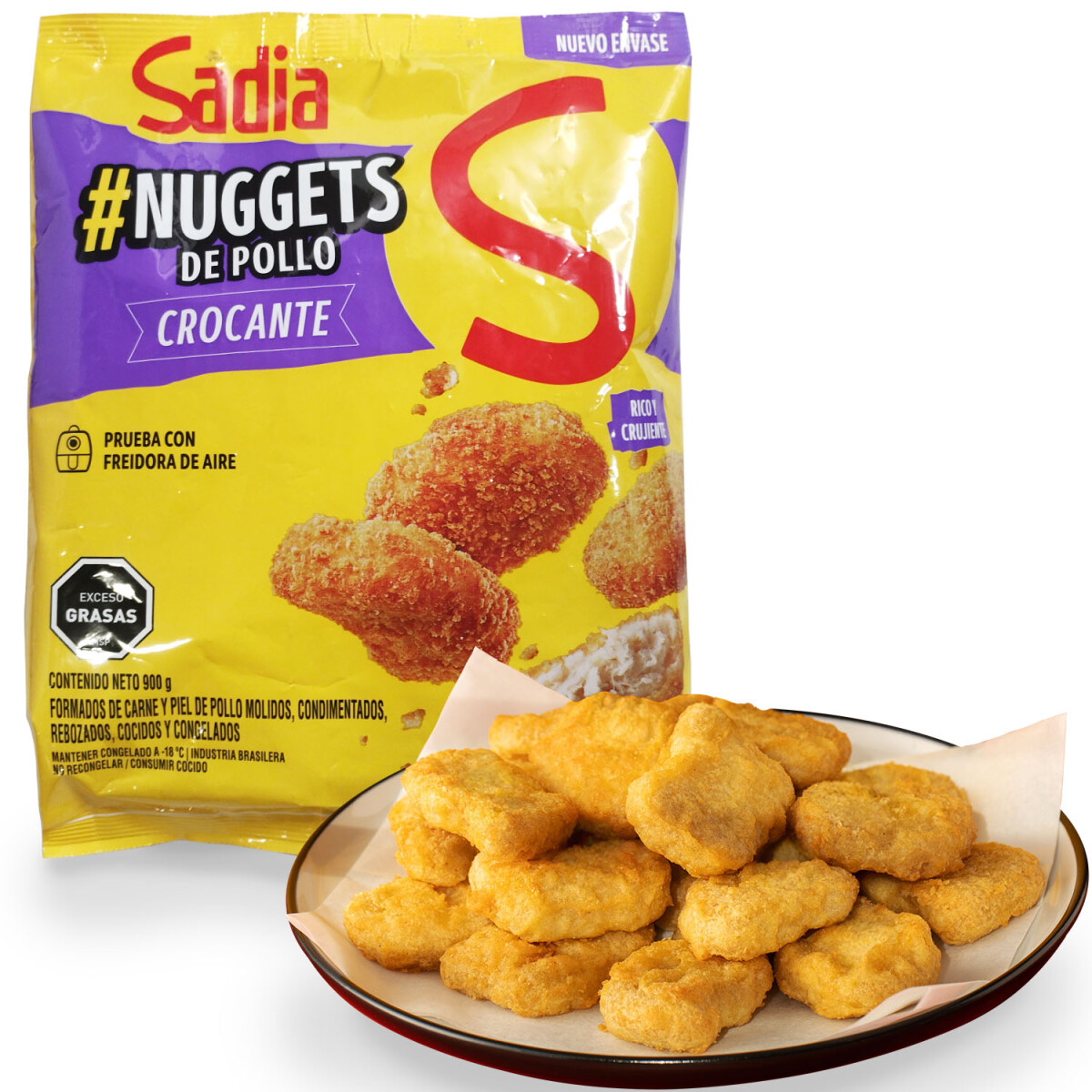 Nugget de Pollo Crocante Sadia 900 Gramos 
