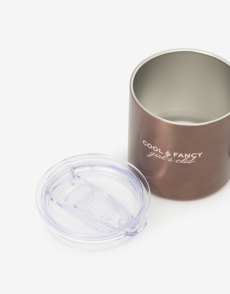 Artículos cocina Botellas Taza Metálica Cool & Fancy - Rosa Metalizado