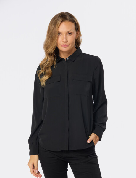 BLUSA MANGA LARGA Negro