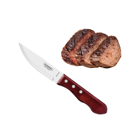 Cuchillo de Asado Yumbo 25 cm Polywood Acero Inoxidable Tramontina Cuchillo de Asado Yumbo 25 cm Polywood Acero Inoxidable Tramontina