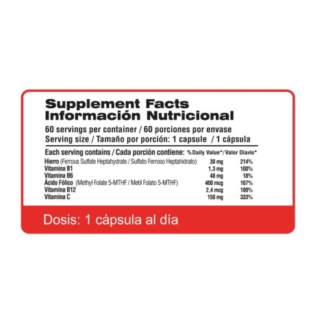 Iron + B-Complex 60 Caps Qualivits Iron + B-Complex 60 Caps Qualivits