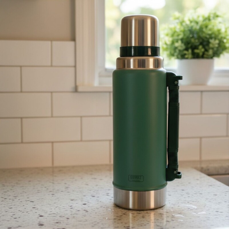Temo de acero Inox Comet 1,25 Lt Verde