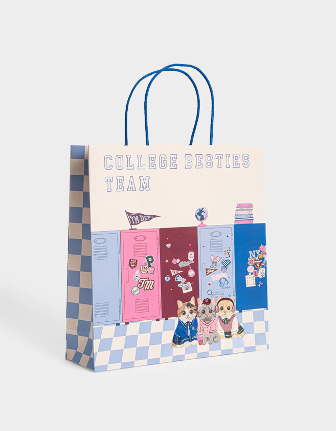 Accesorios Regalos Estampados Bolsa De Regalo Mediana - Combinacion Multicolor
