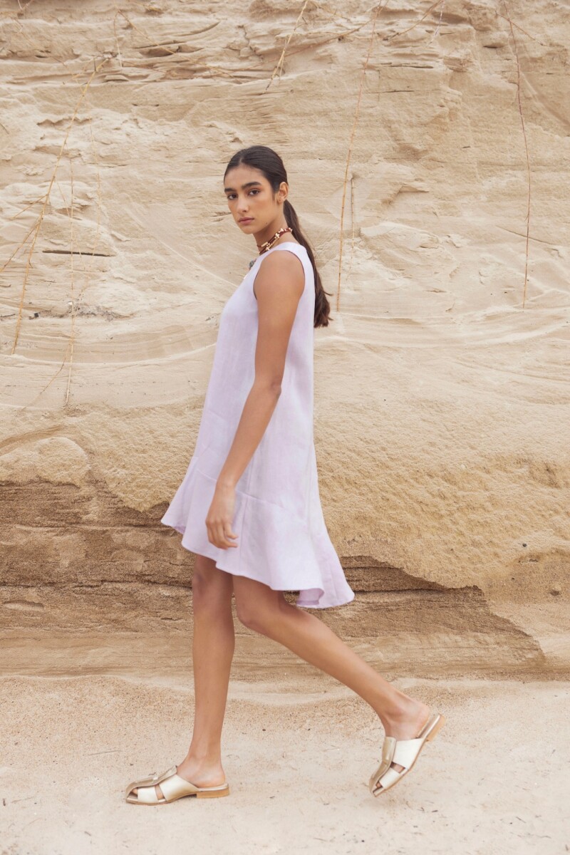 VESTIDO FOLK Lila
