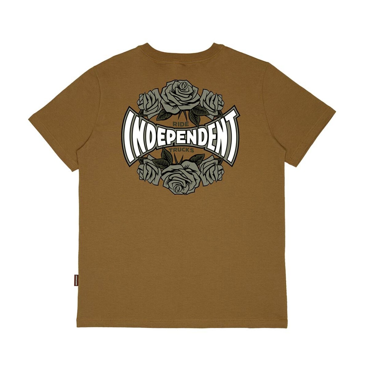 Remera Independent Rose Span SS - Marrón 