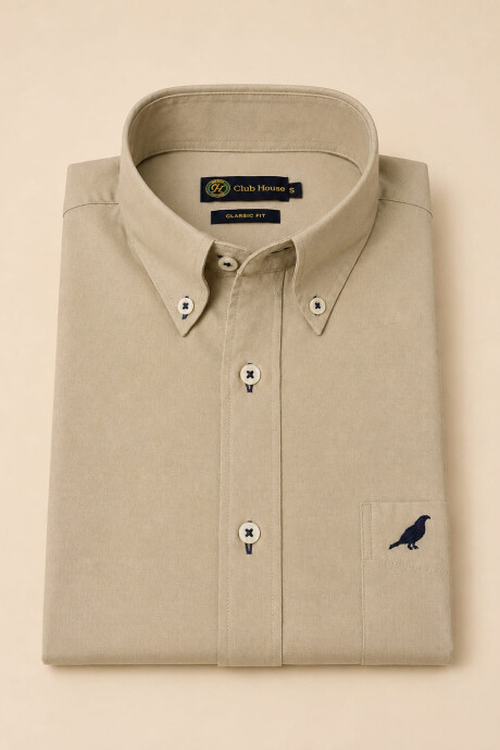 Camisa Cotton Twill Beige