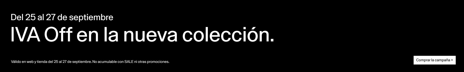 IVA Off septiembre - Nueva colección