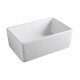 Pileta Bacha Rectangular De Loza Blanca De Apoyar Para Baño. Linea Country De Ferrum.