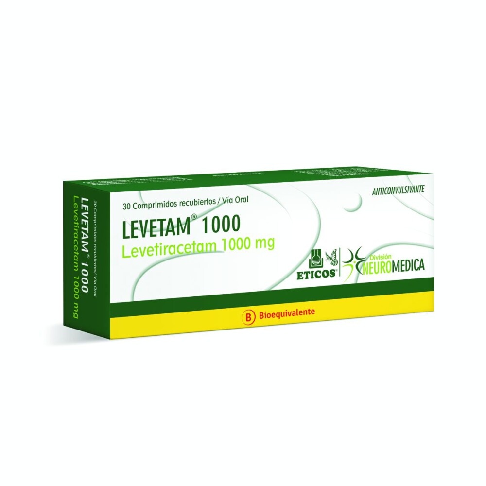 LEVETAM 1000 MG. CJ X 30 COMP. REC. única