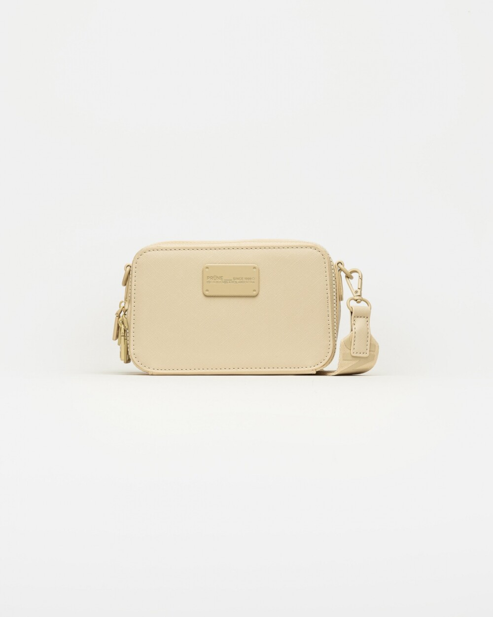 Mini bag New Penny en efecto cuero Crudo