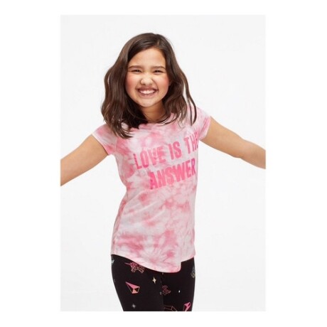 Remera para niña Justice Love Salmón
